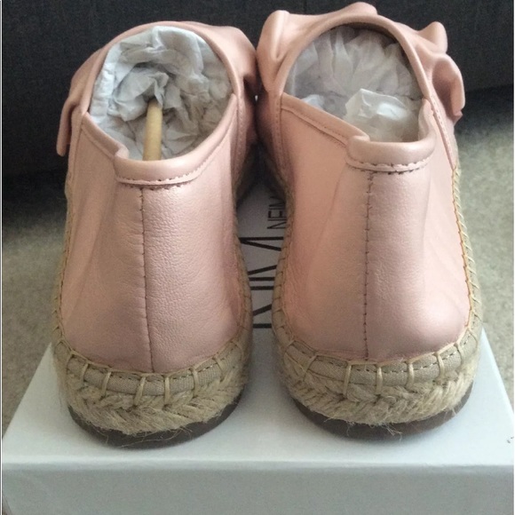 Neiman Marcus ruffle & leather Espadrilles - Picture 3 of 7